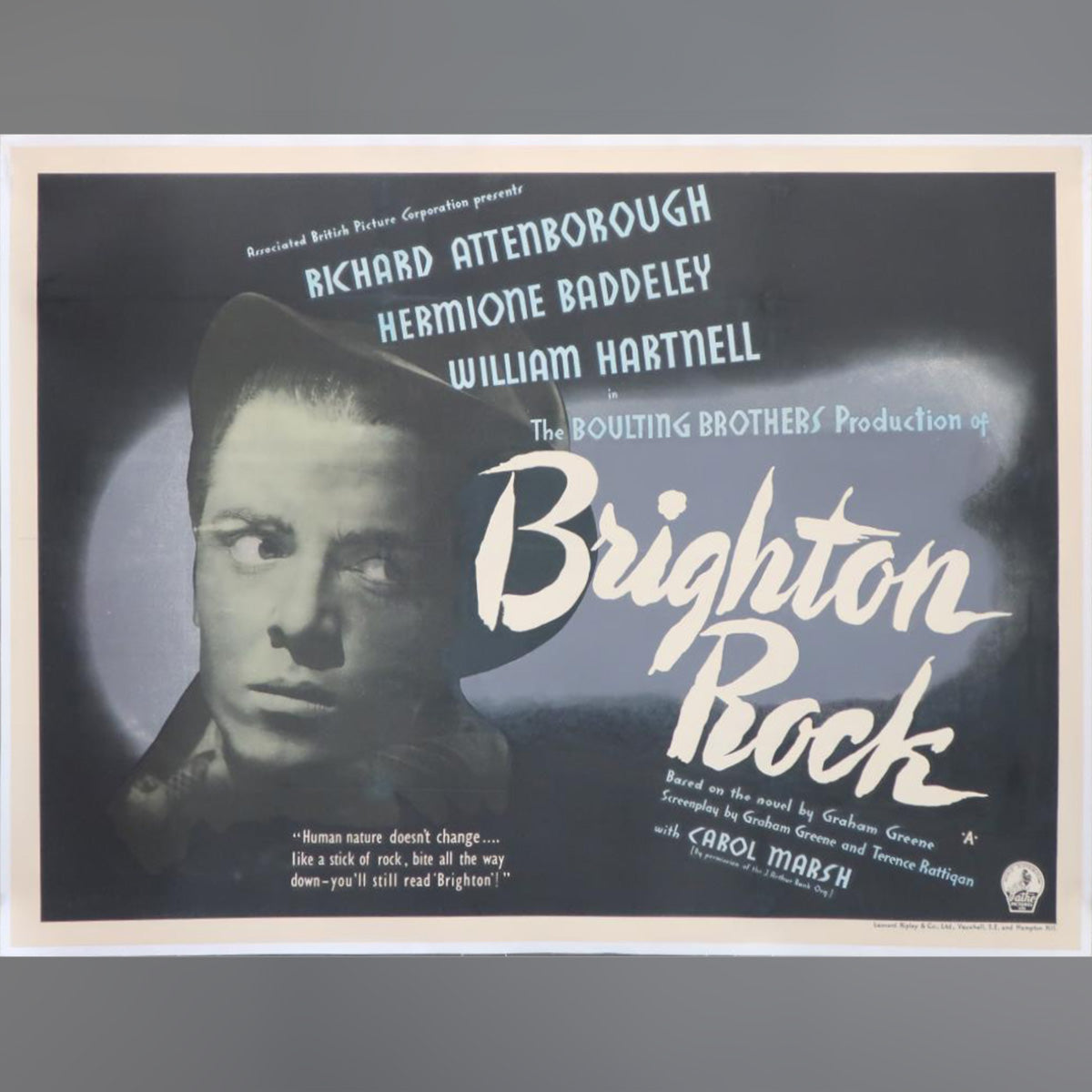 Original Movie Poster of Brighton Rock (1948)