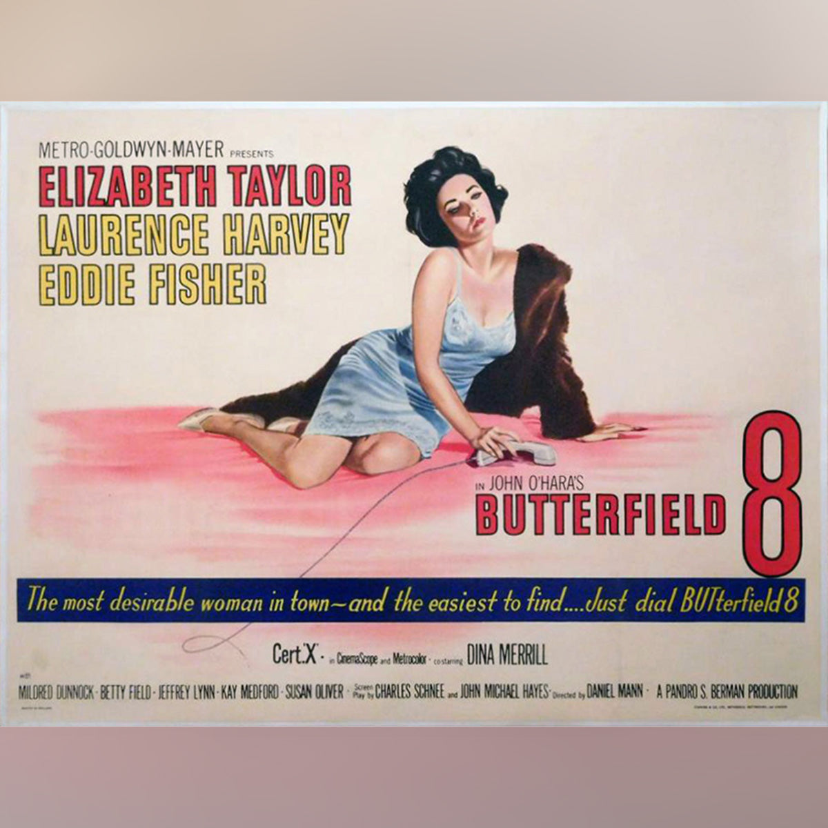 Original Movie Poster of Butterfield 8 (1960)
