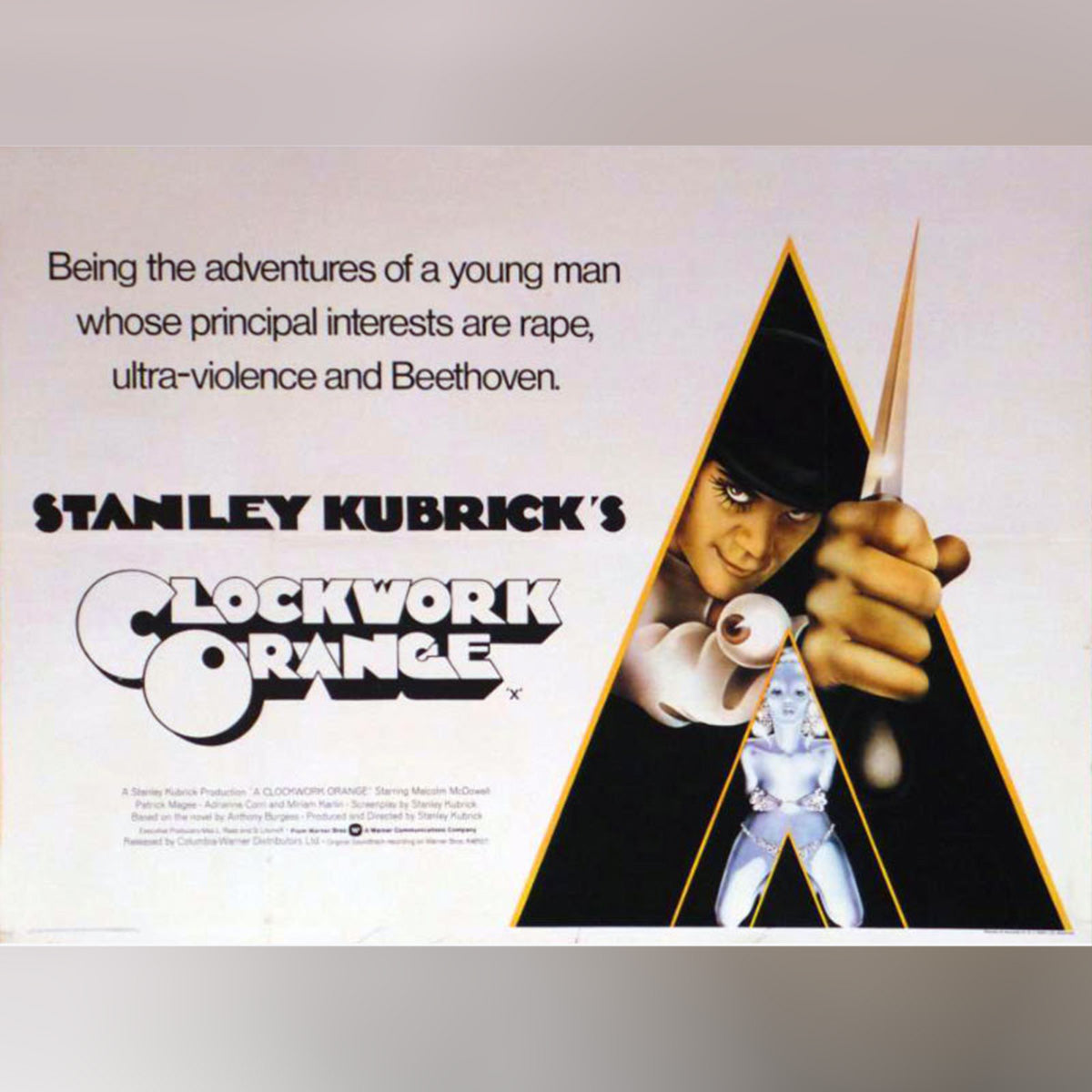 Original Movie Poster of A Clockwork Orange (1971)