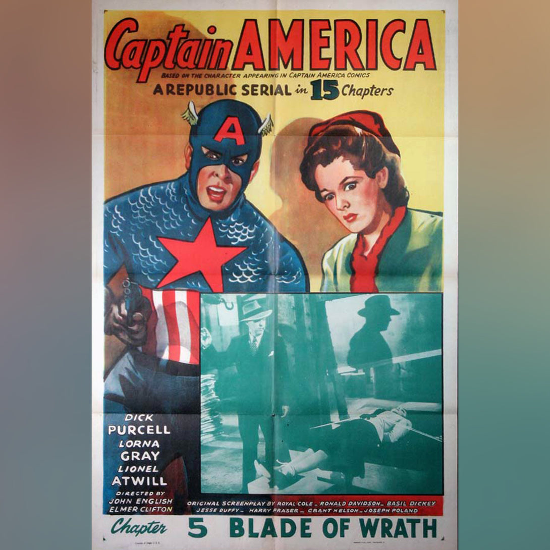 Original Movie Poster of Captain America (1944)