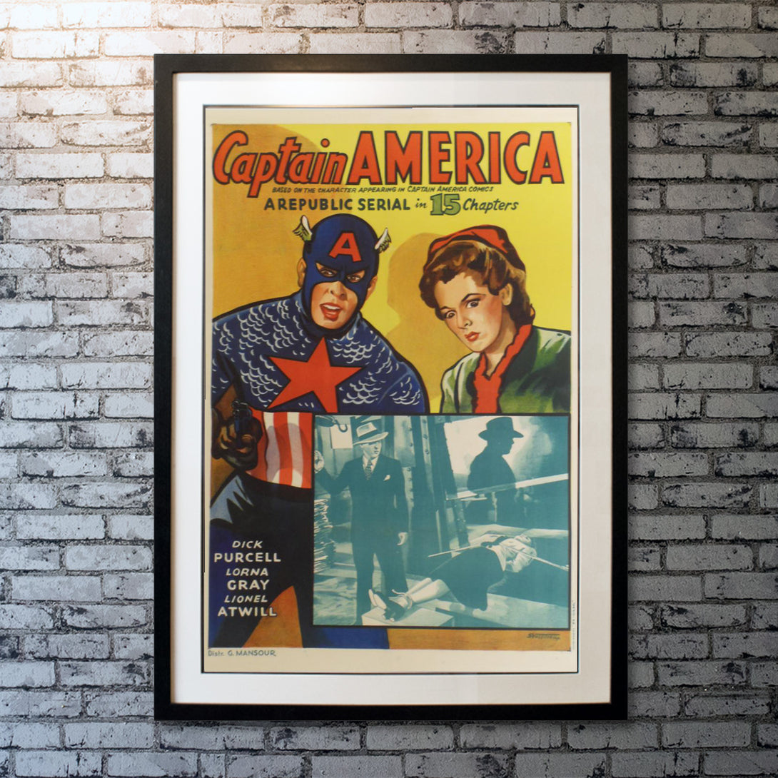 Original Movie Poster of Captain America (1950R)