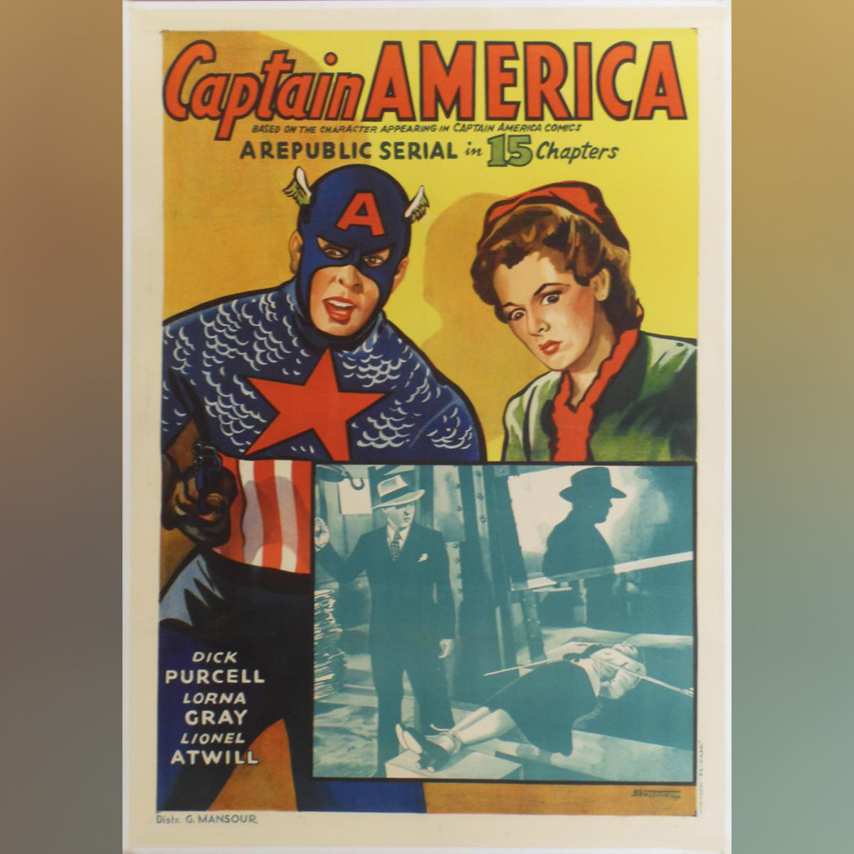 Original Movie Poster of Captain America (1950R)