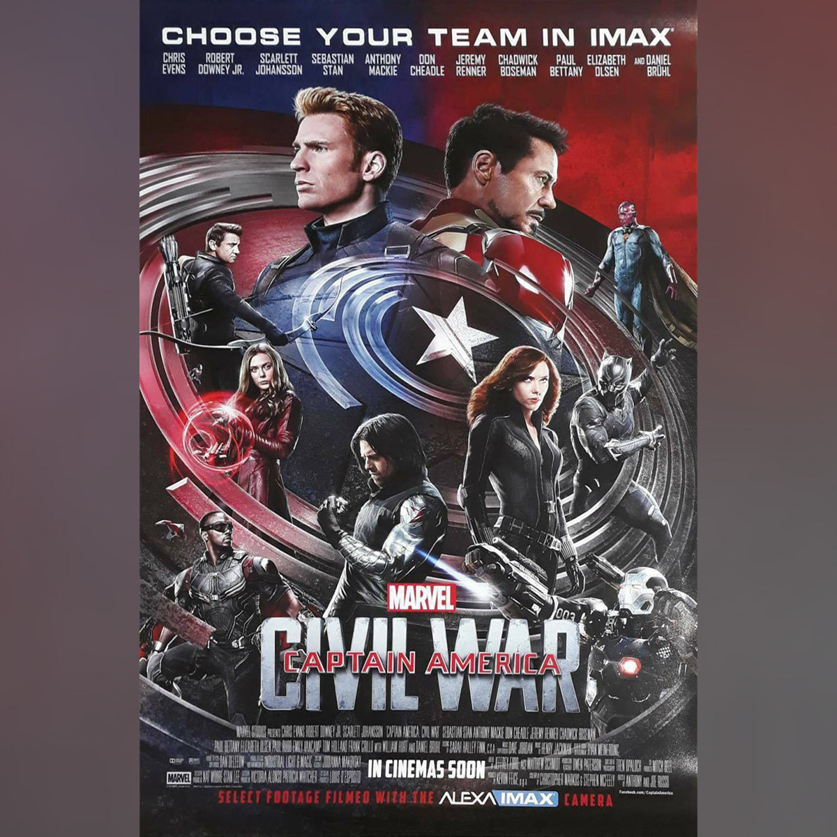 Original Movie Poster of Captain America: Civil War (2016)