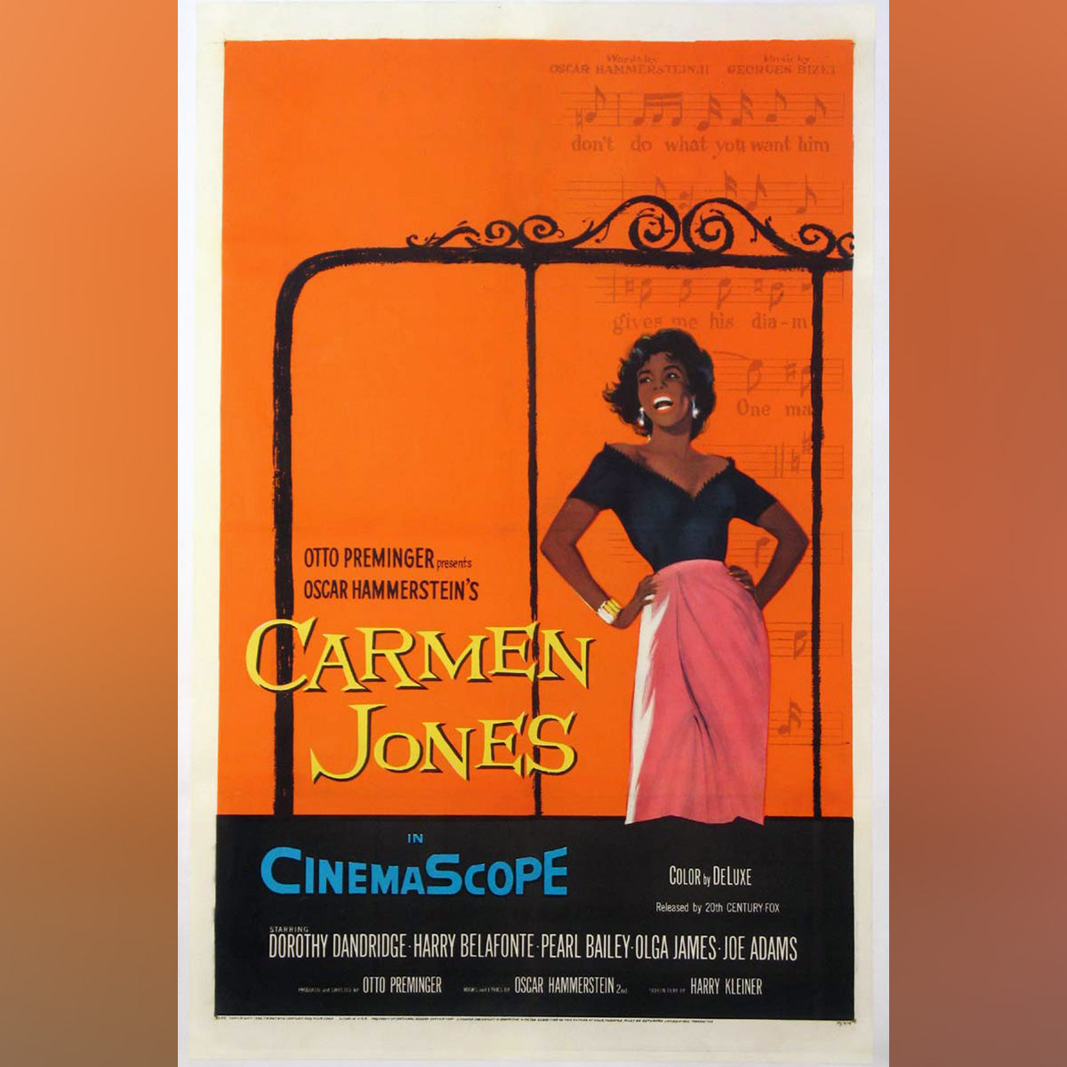 Original Movie Poster of Carmen Jones (1954)