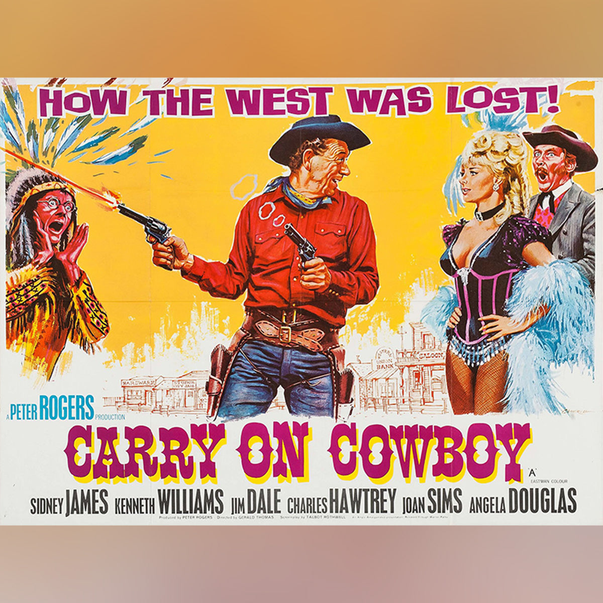Original Movie Poster of Carry On Cowboy (1965)