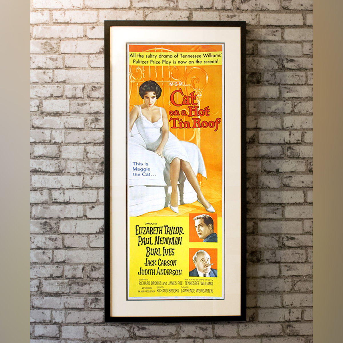 Original Movie Poster of Cat On A Hot Tin Roof (1958)