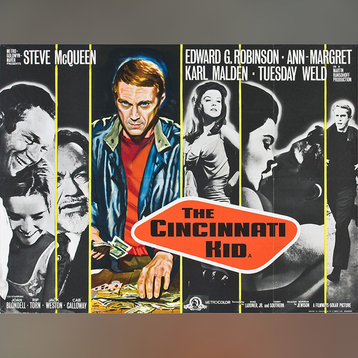 Original Movie Poster of Cincinnati Kid, The (1965)
