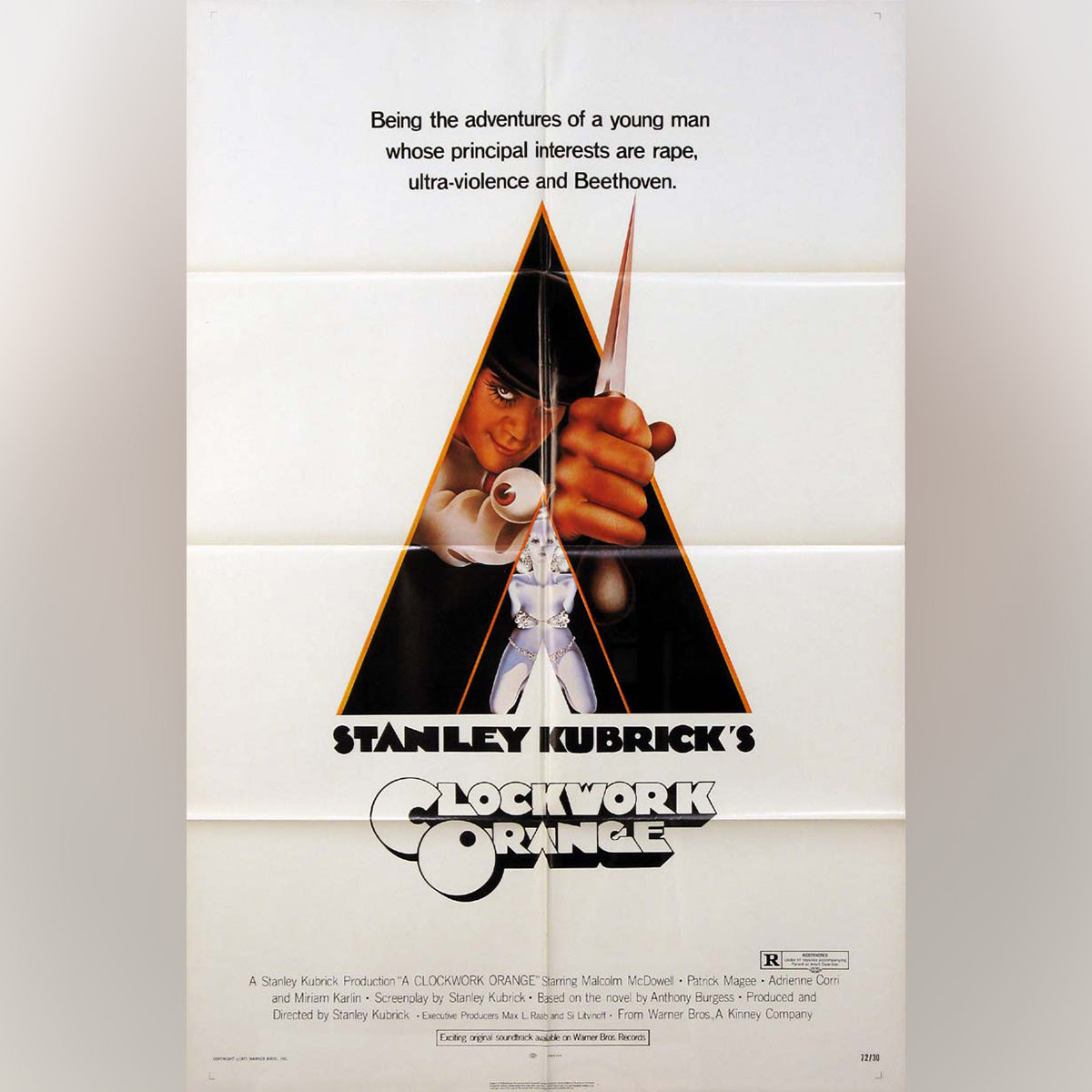 Original Movie Poster of A Clockwork Orange (1972)