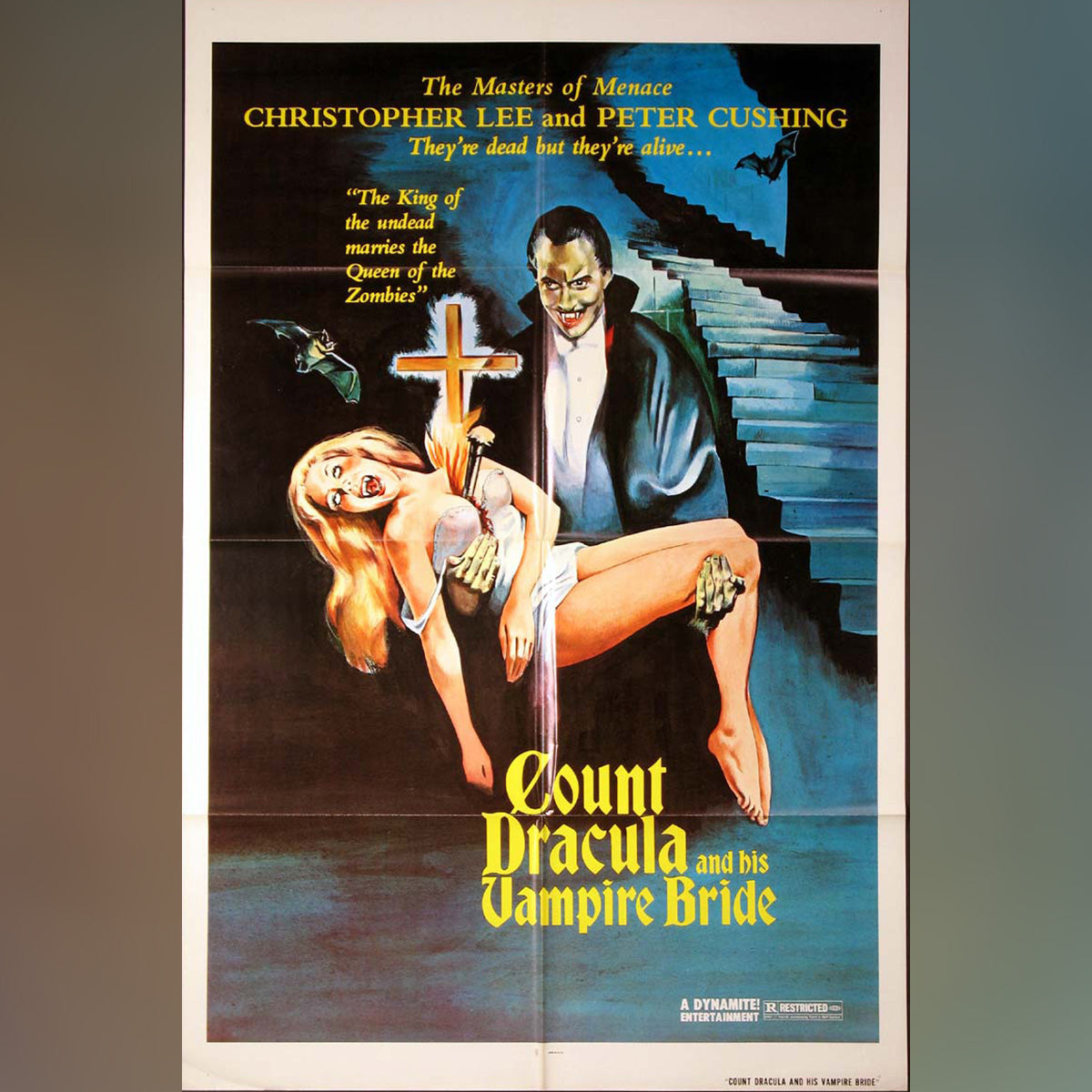 Original Movie Poster of Count Dracula And His Vampire Bride (1973)