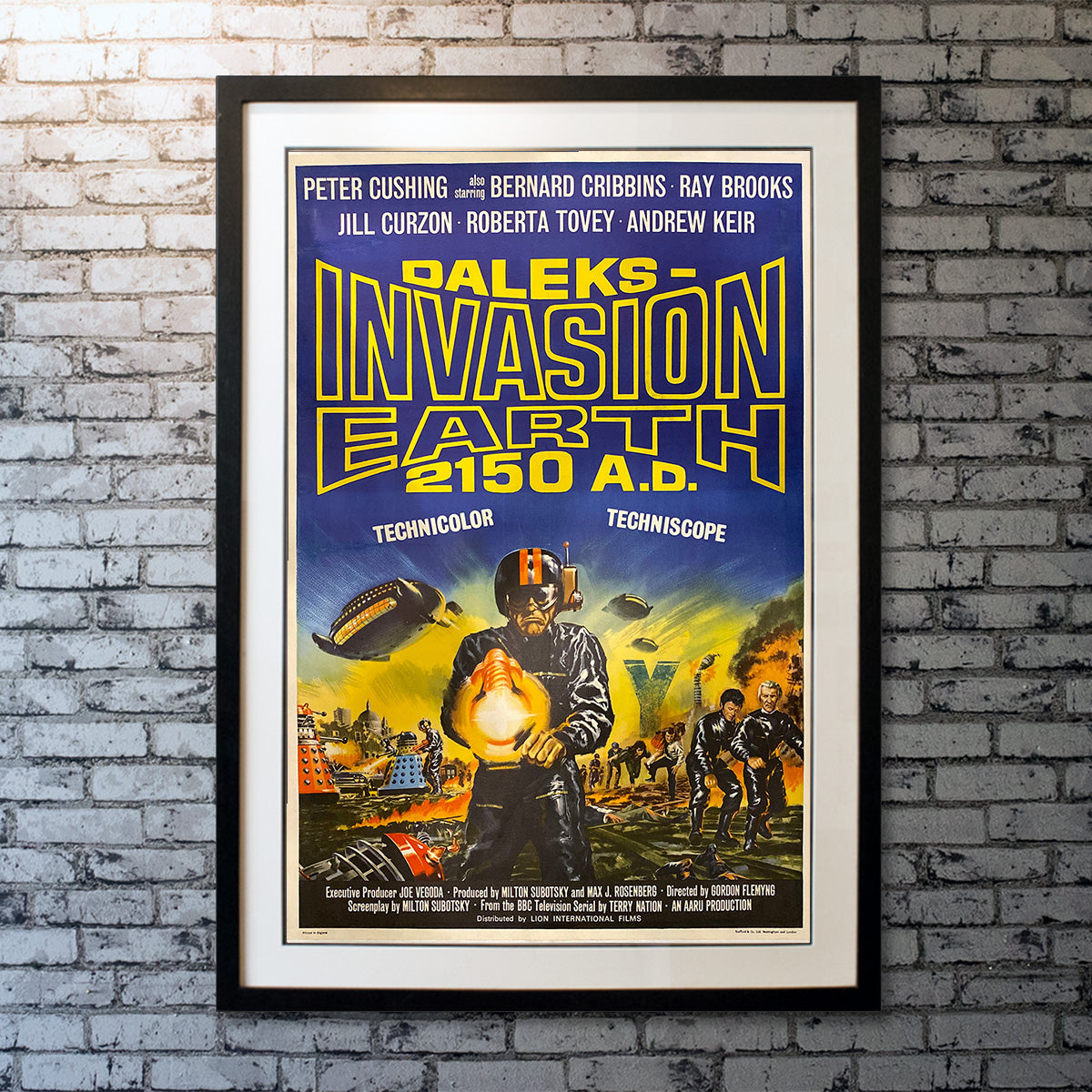 Original Movie Poster of Daleks' Invasion Earth 2150 A.d. (1966)