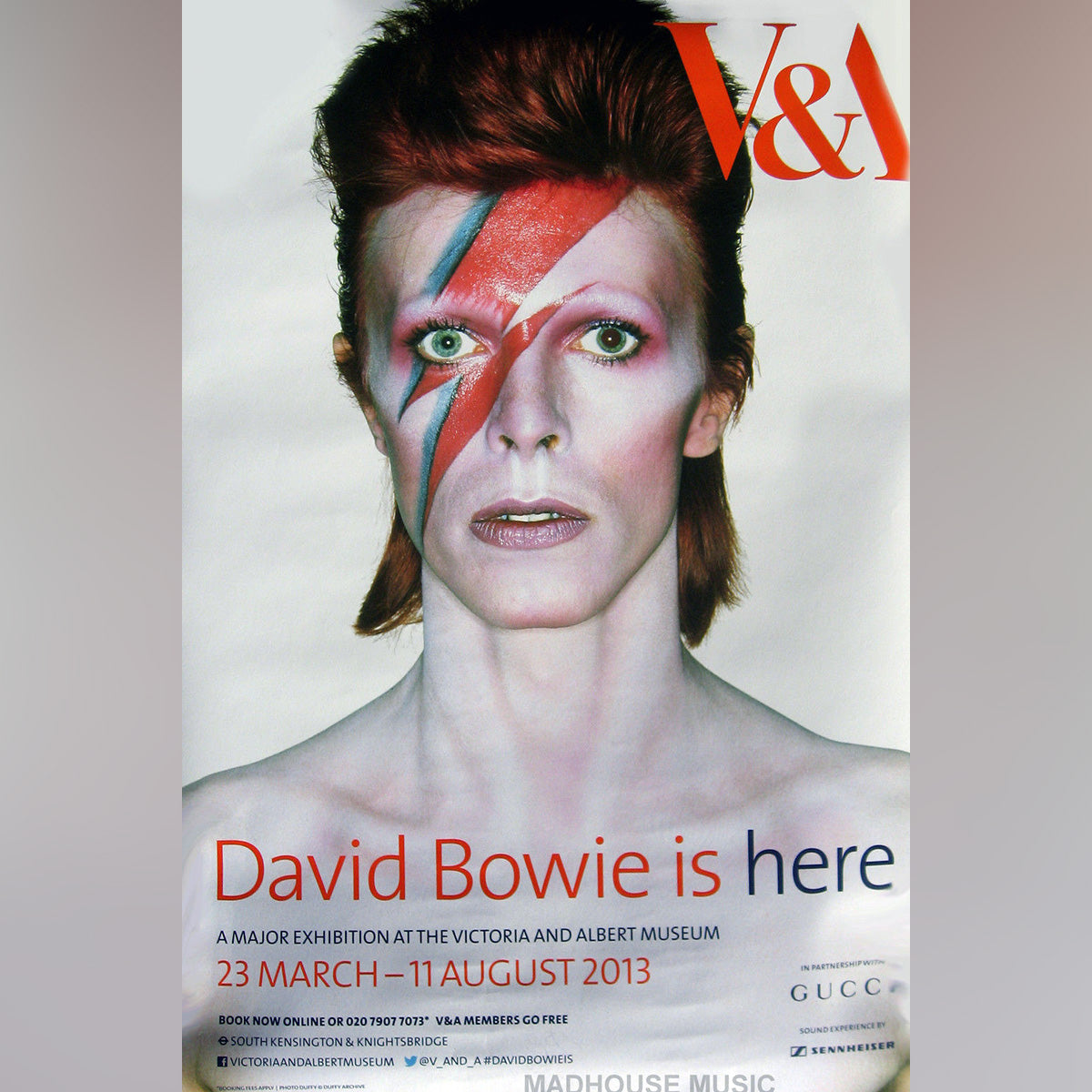 Original Movie Poster of David Bowie Va Exhibition Poster (2013)