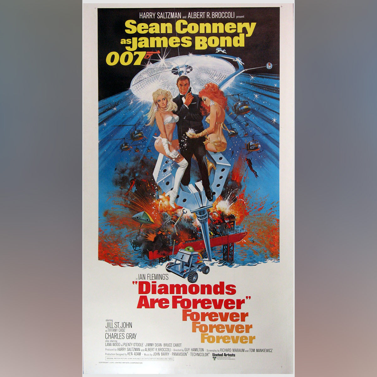 Original Movie Poster of Diamonds Are Forever (1971)