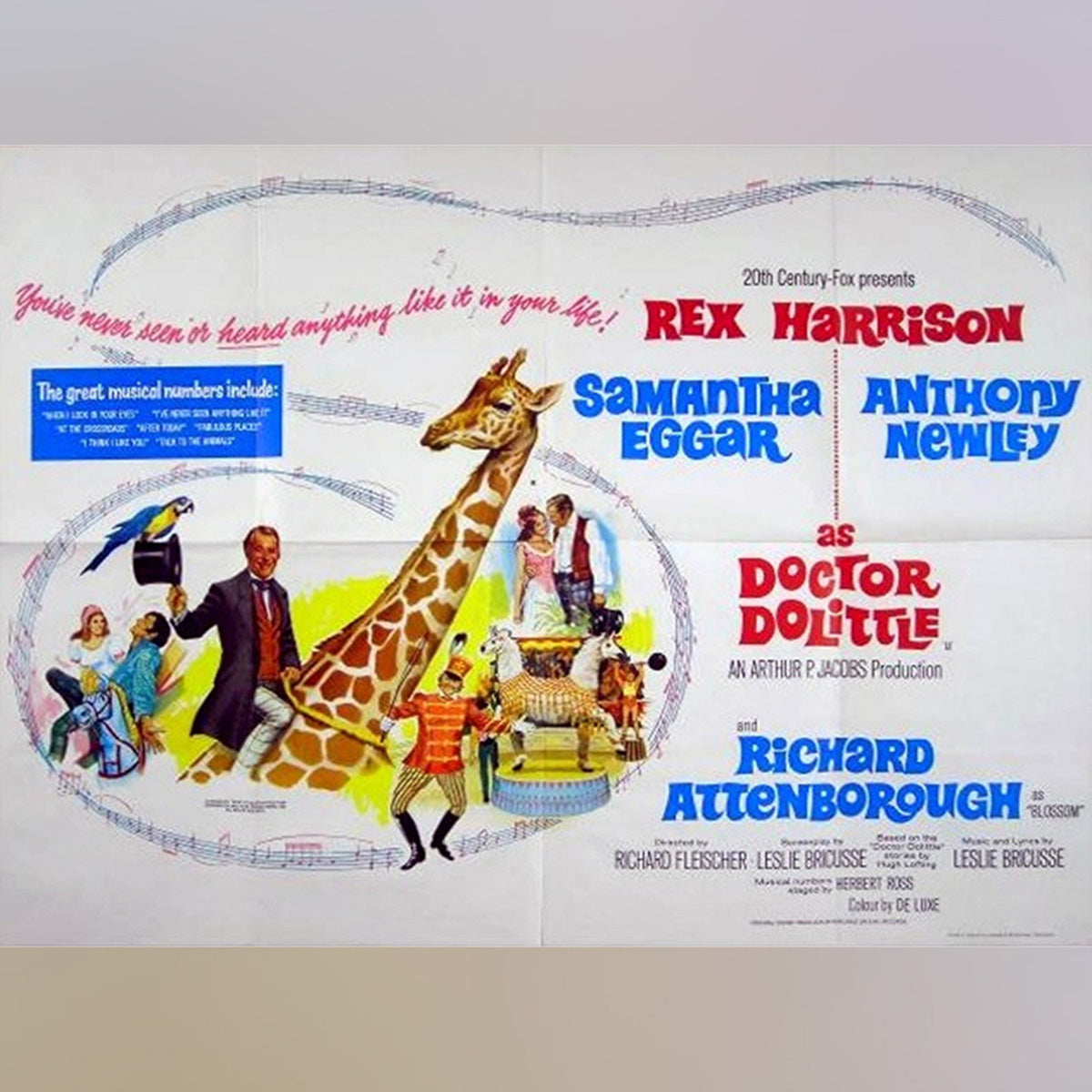 Original Movie Poster of Doctor Dolittle (1967)