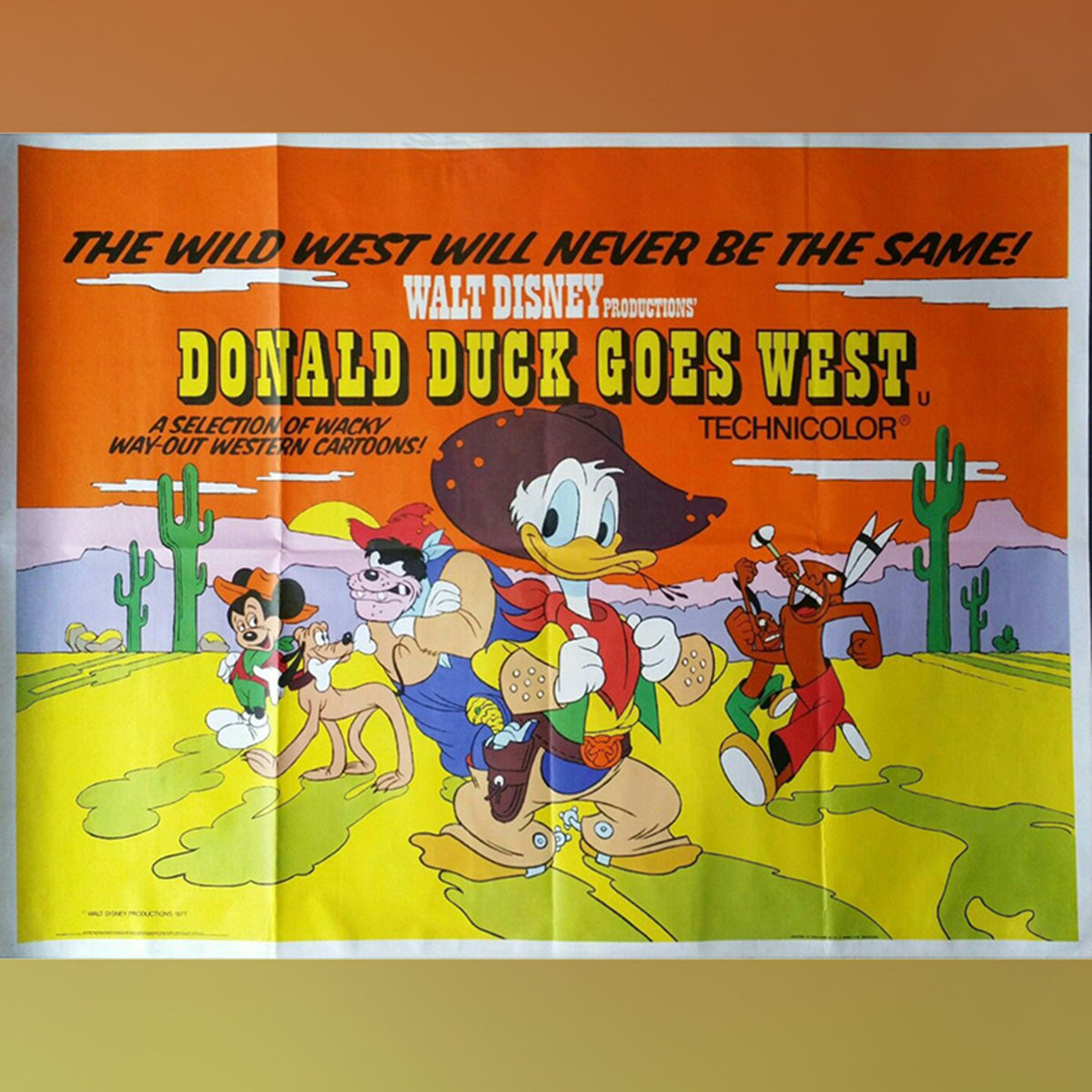 Original Movie Poster of Donald Duck Goes West (1977)