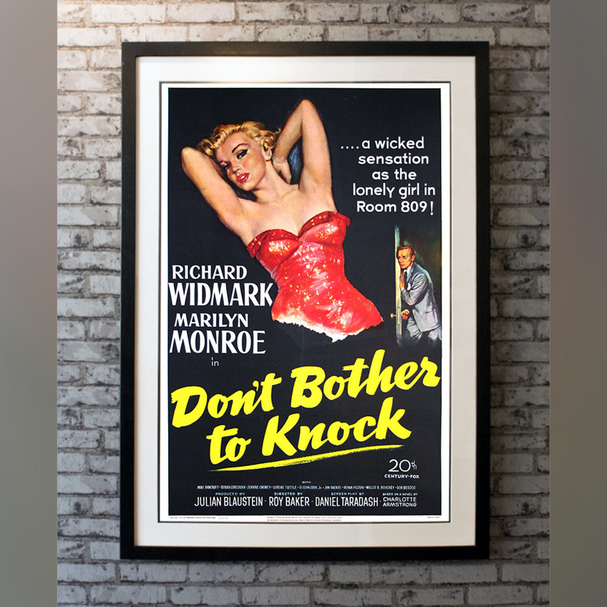 Original Movie Poster of Don't Bother To Knock (1952)
