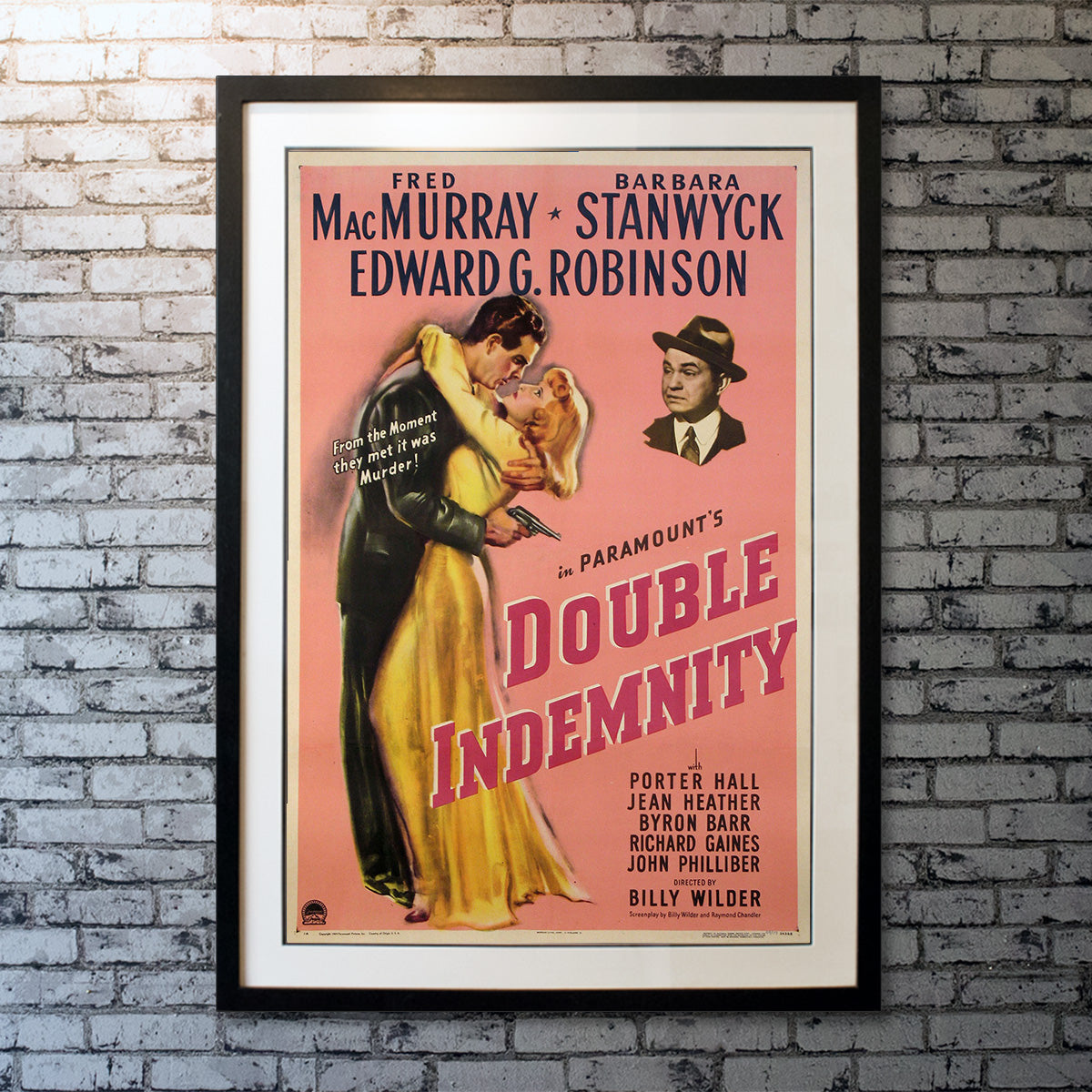 Original Movie Poster of Double Indemnity (1944)