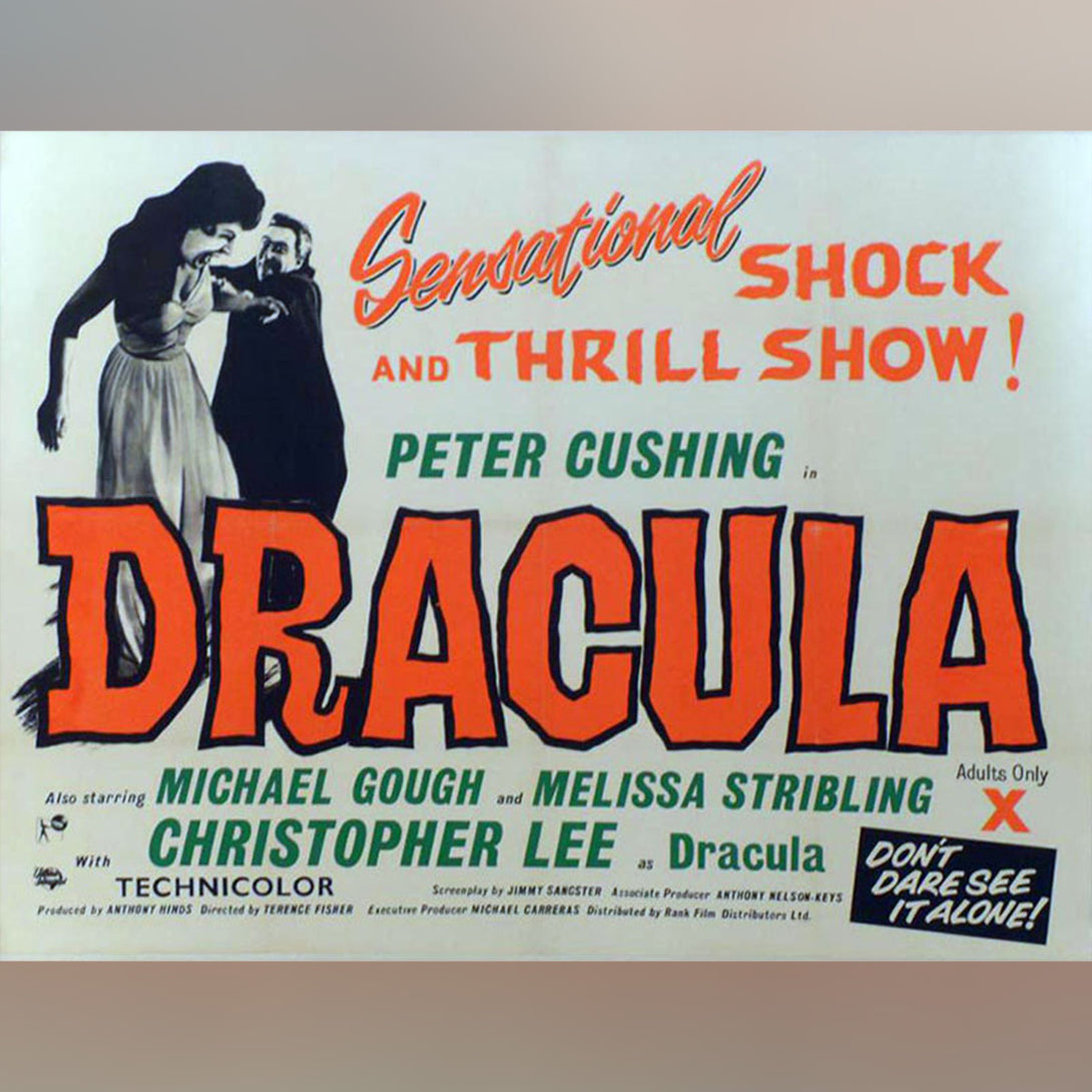 Original Movie Poster of Dracula (1958)