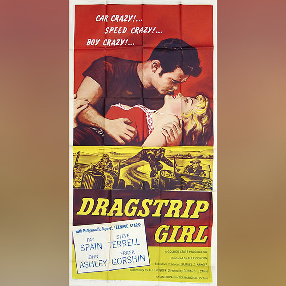 Original Movie Poster of Dragstrip Girl (1957)