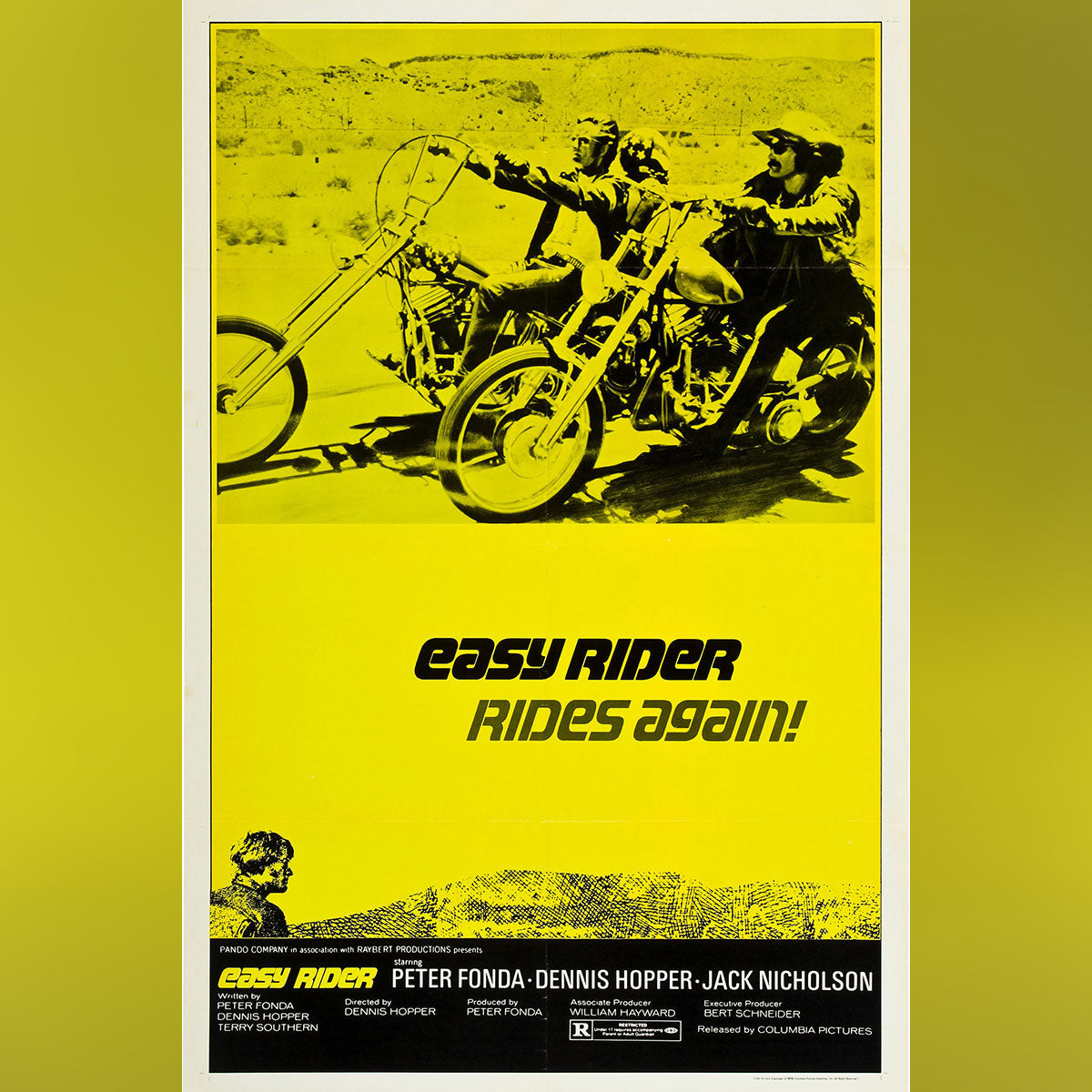 Original Movie Poster of Easy Rider (1972R)