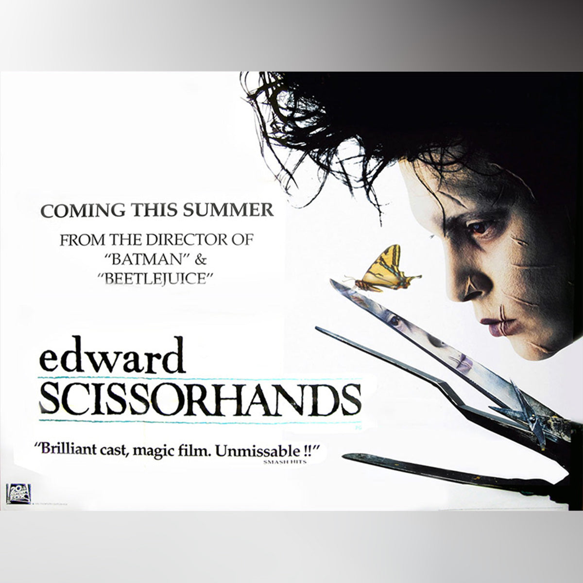 Original Movie Poster of Edward Scissorhands (1990)