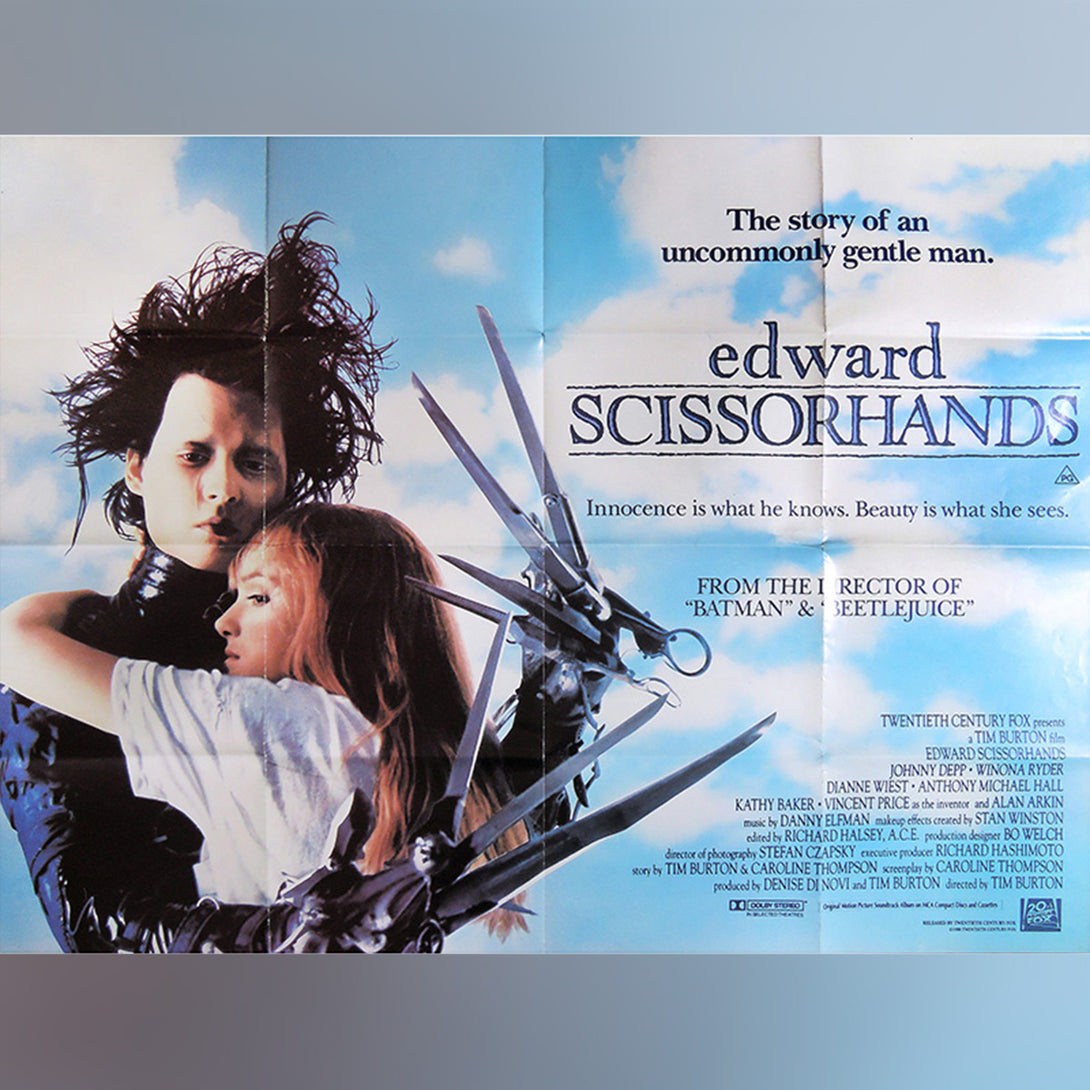 Original Movie Poster of Edward Scissorhands (1990)