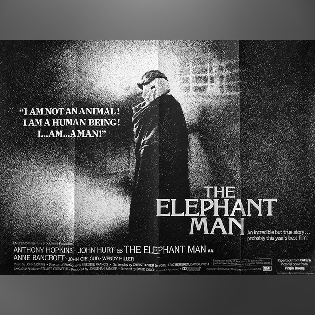 Original Movie Poster of Elephant Man, The (1980)