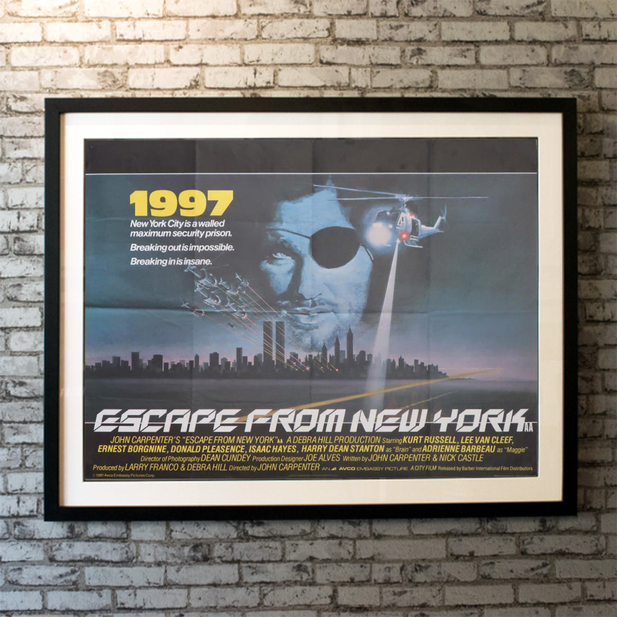 Original Movie Poster of Escape From New York (1981)