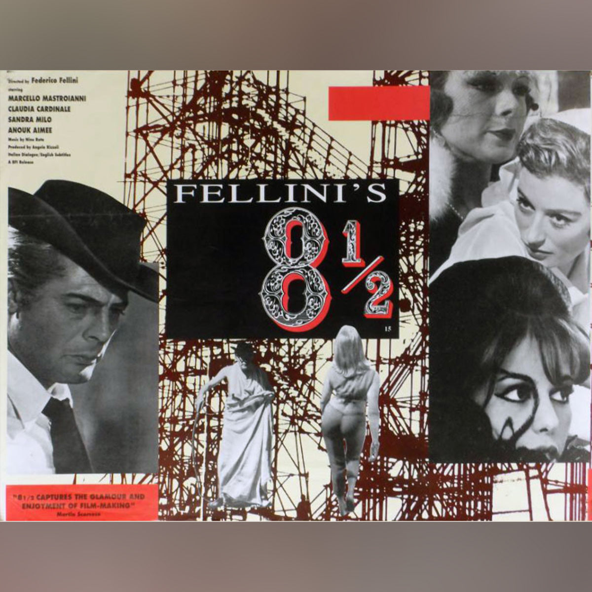 Original Movie Poster of Fellini's 8½ (2008R)