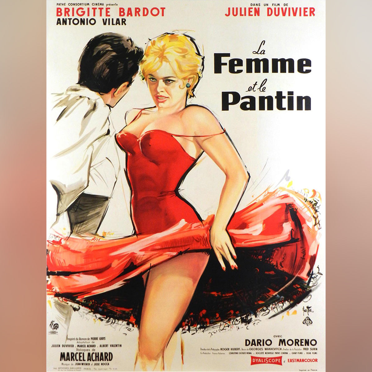 Original Movie Poster of La Femme Et Le Pantin (1959)