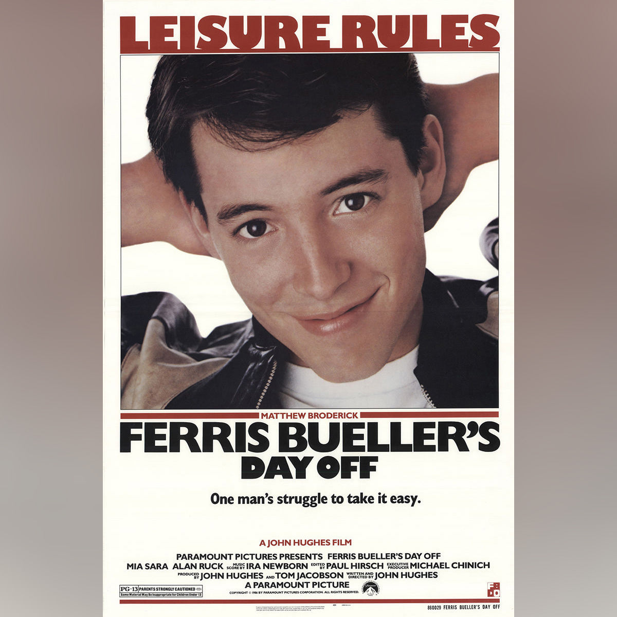 Original Movie Poster of Ferris Bueller's Day Off (1986)