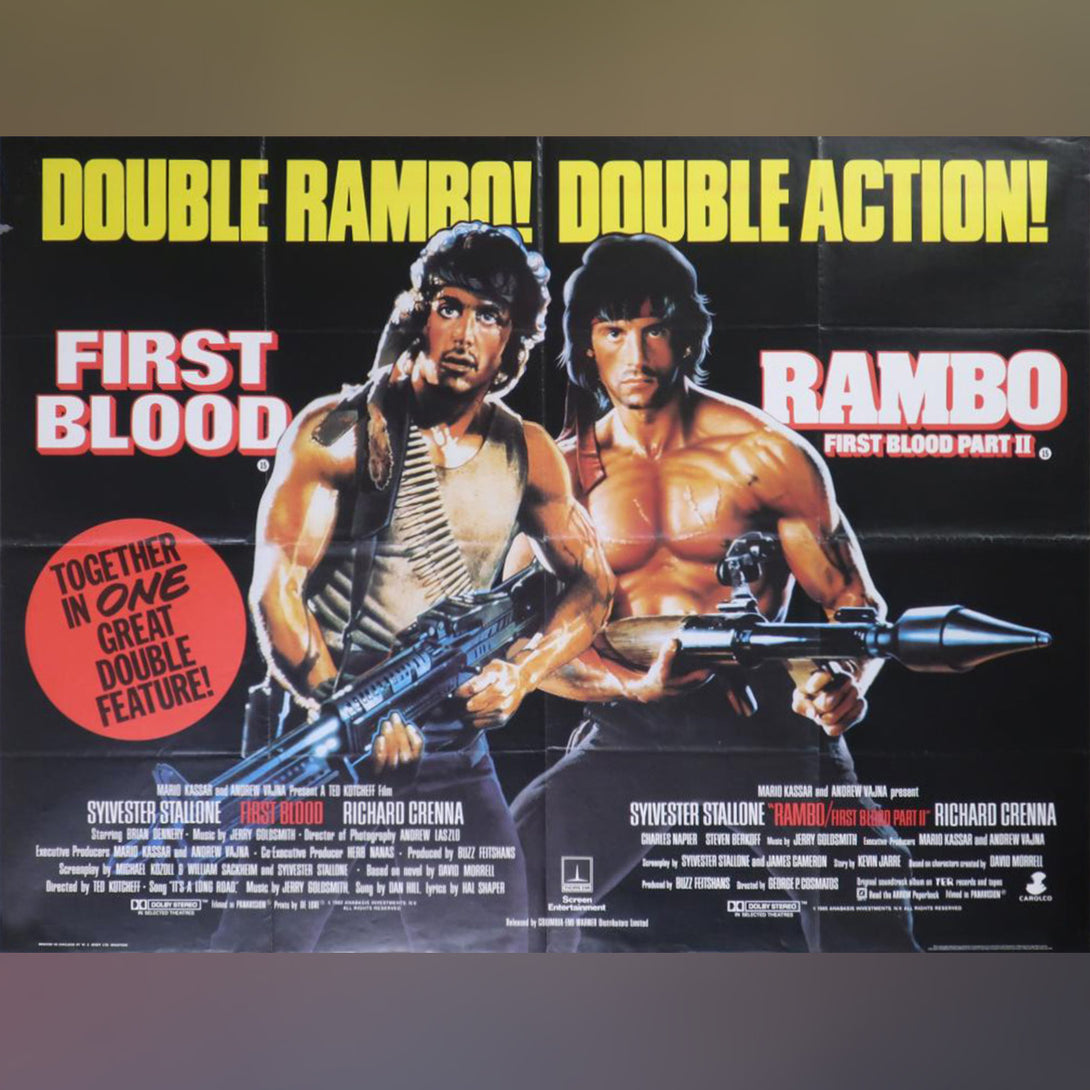 First Blood First Blood / Rambo: First Blood Part II (1985) | Original Movie Poster ...