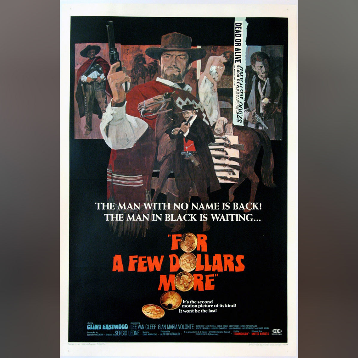 Original Movie Poster of For A Few Dollars More (1965)