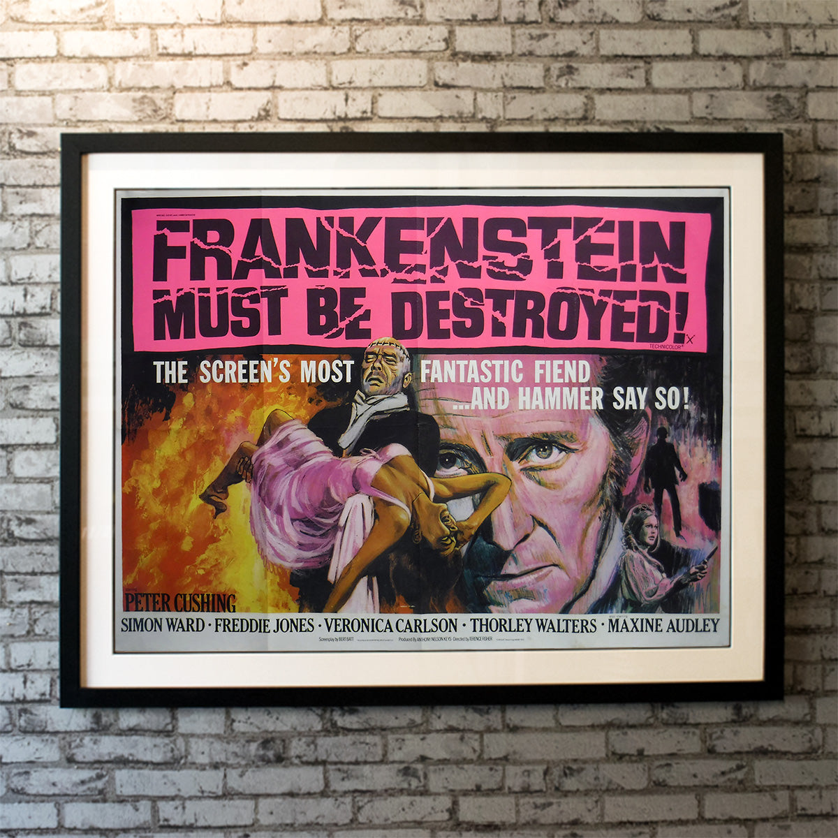 Original Movie Poster of Frankenstein Must Be Destroyed (1969)
