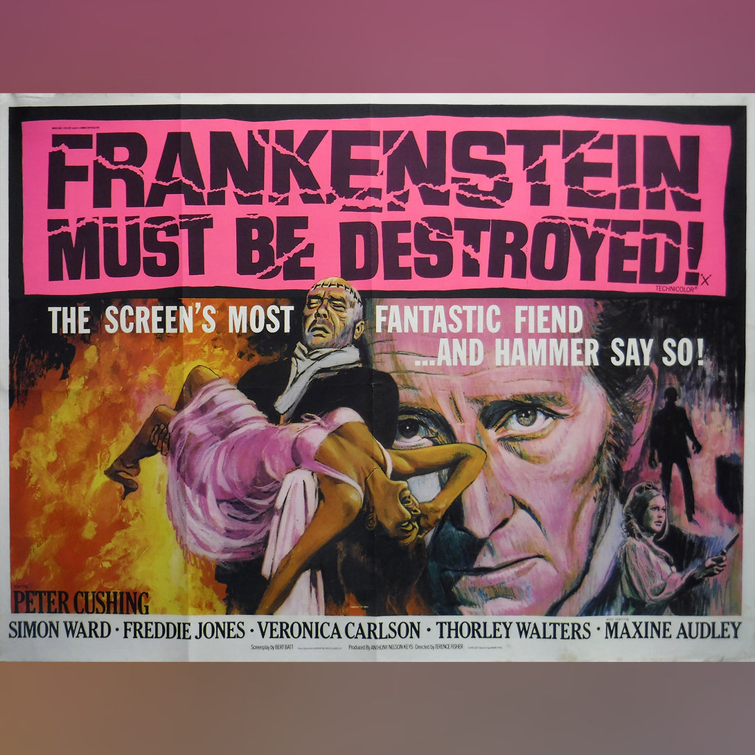 Original Movie Poster of Frankenstein Must Be Destroyed (1969)