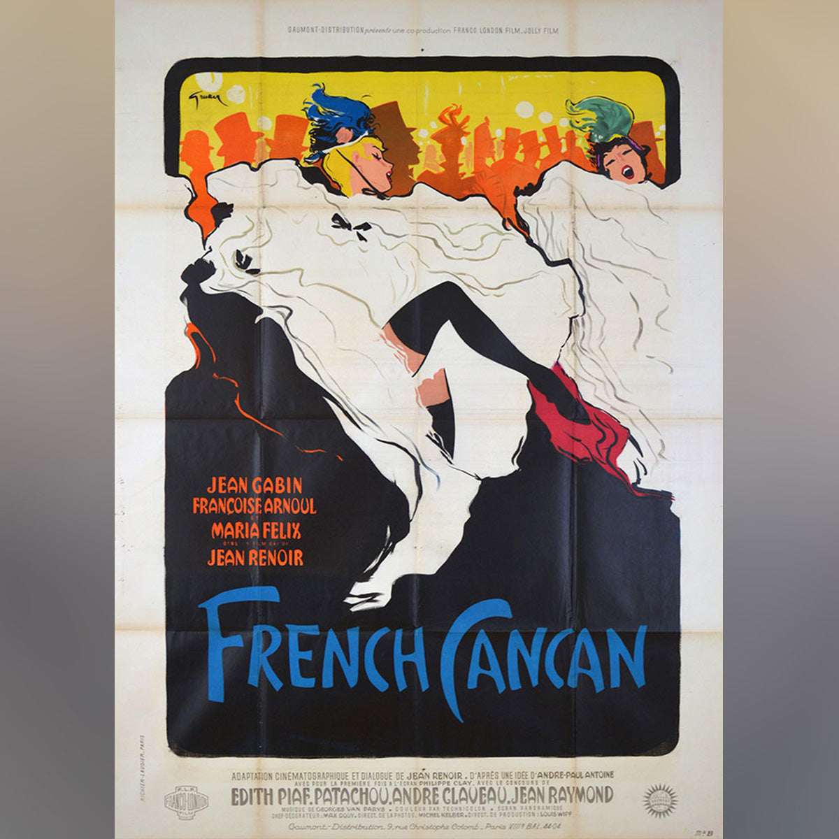 Original Movie Poster of French Cancan (1955)