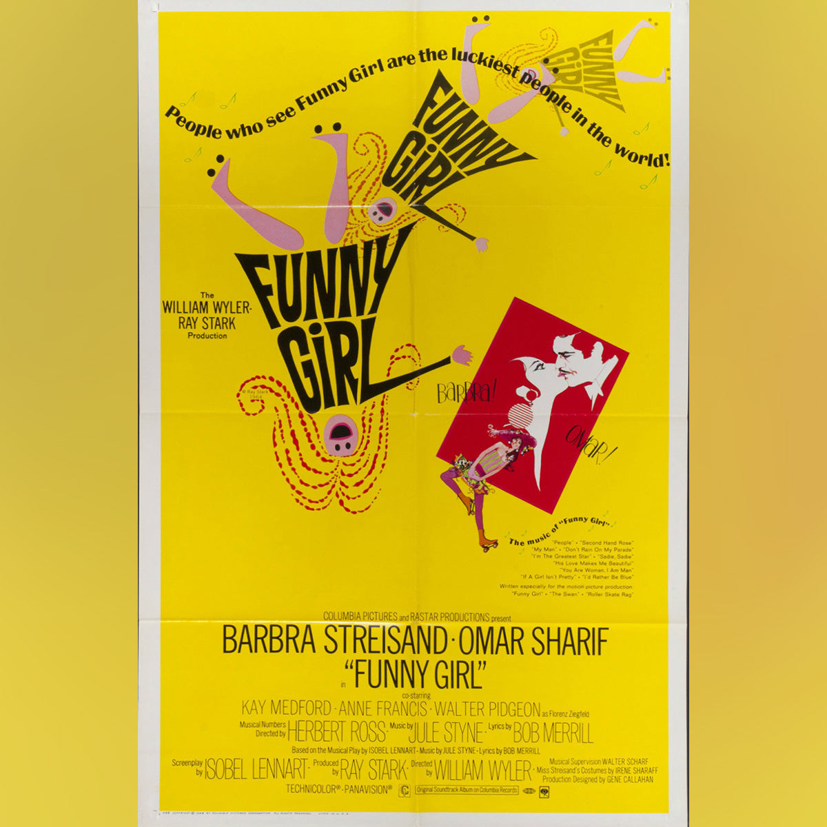 Original Movie Poster of Funny Girl (1968)