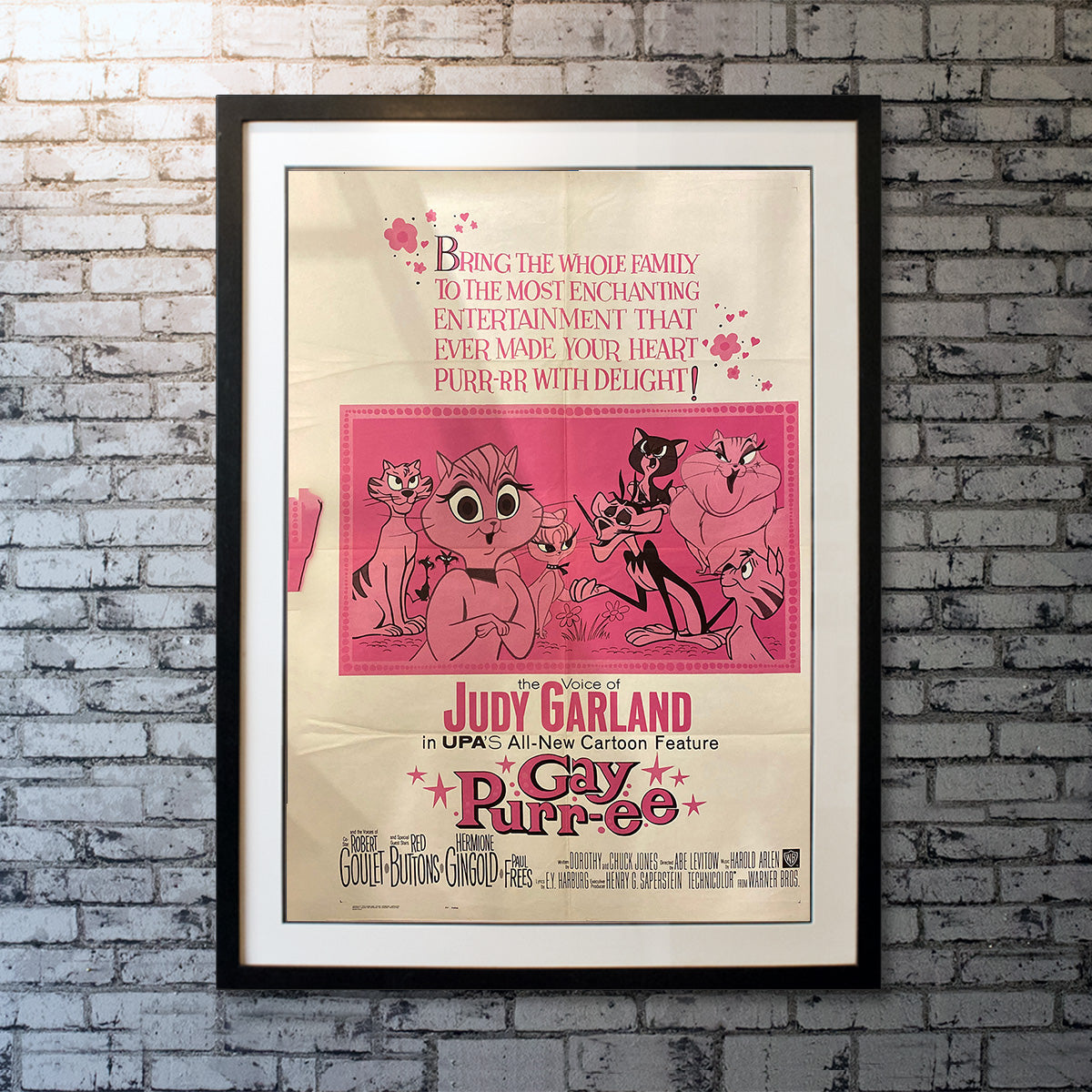 Original Movie Poster of Gay Purr-ee (1962)