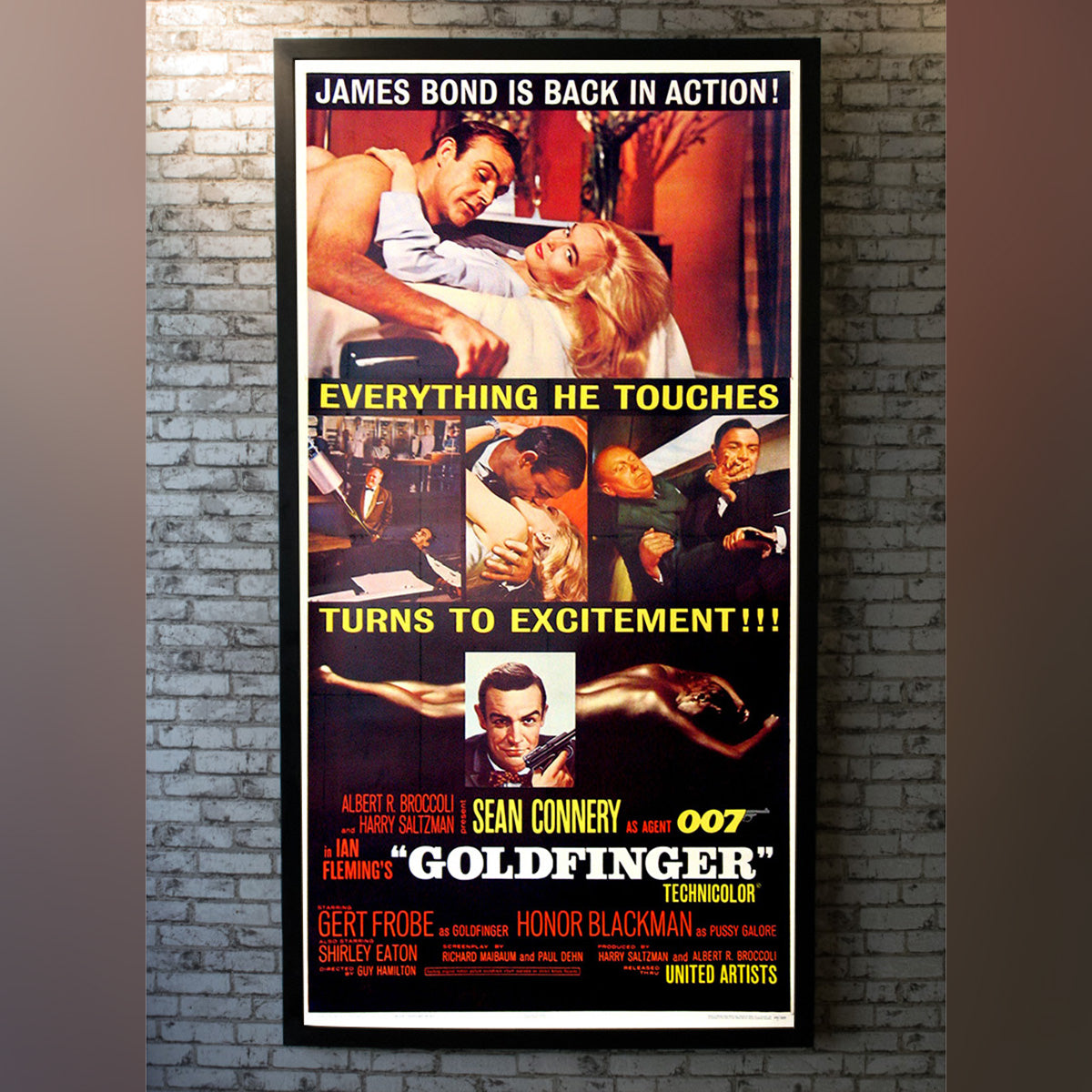 Original Movie Poster of Goldfinger (1964)