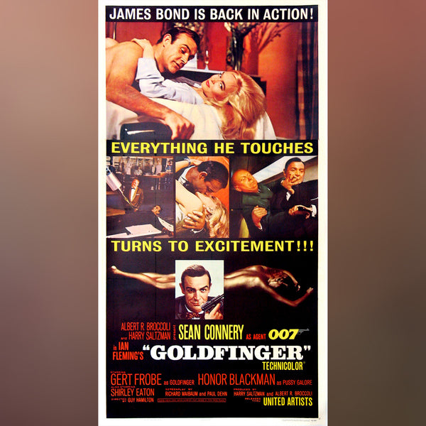 Original Movie Poster of Goldfinger (1964)