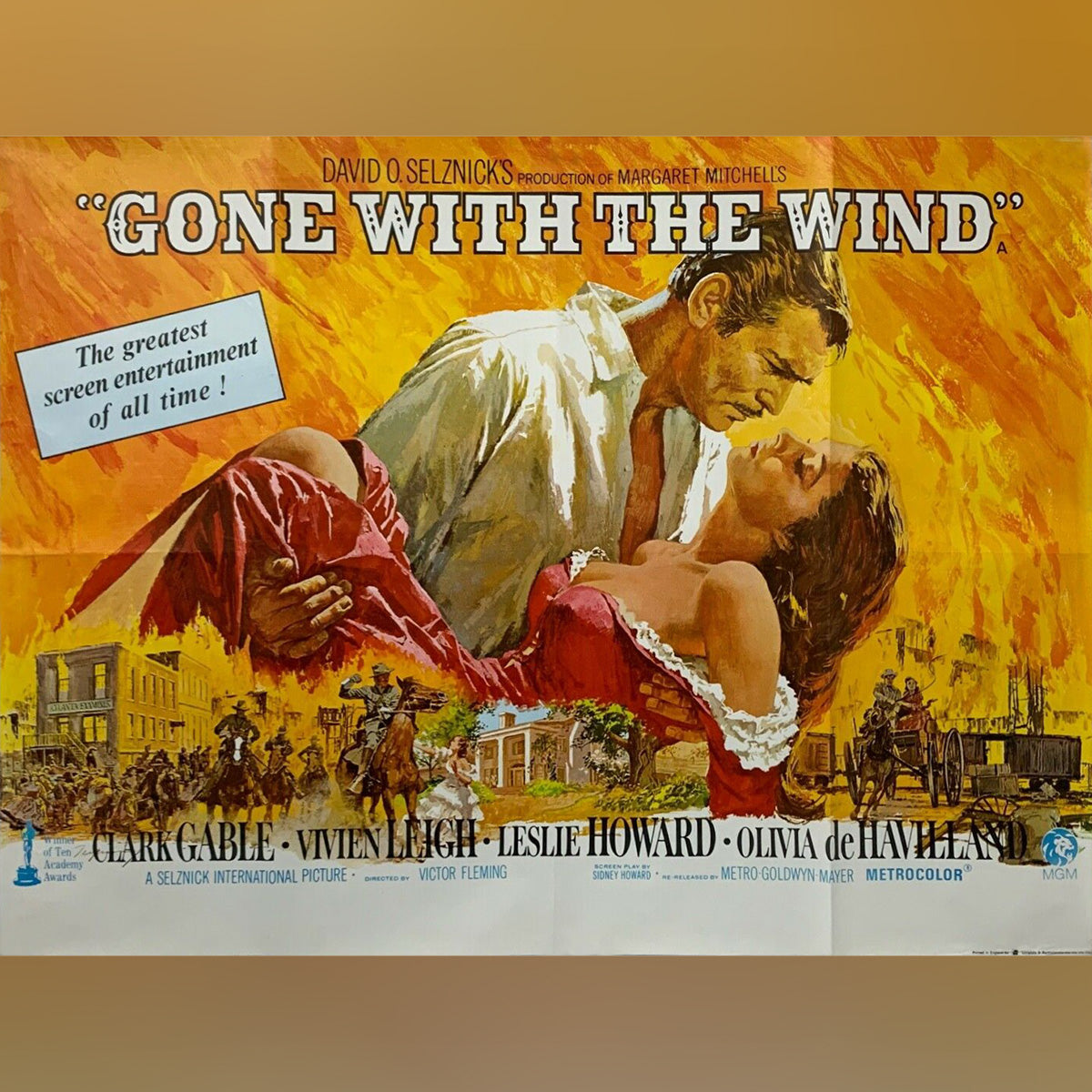 Original Movie Poster of Gone With The Wind (1969R)