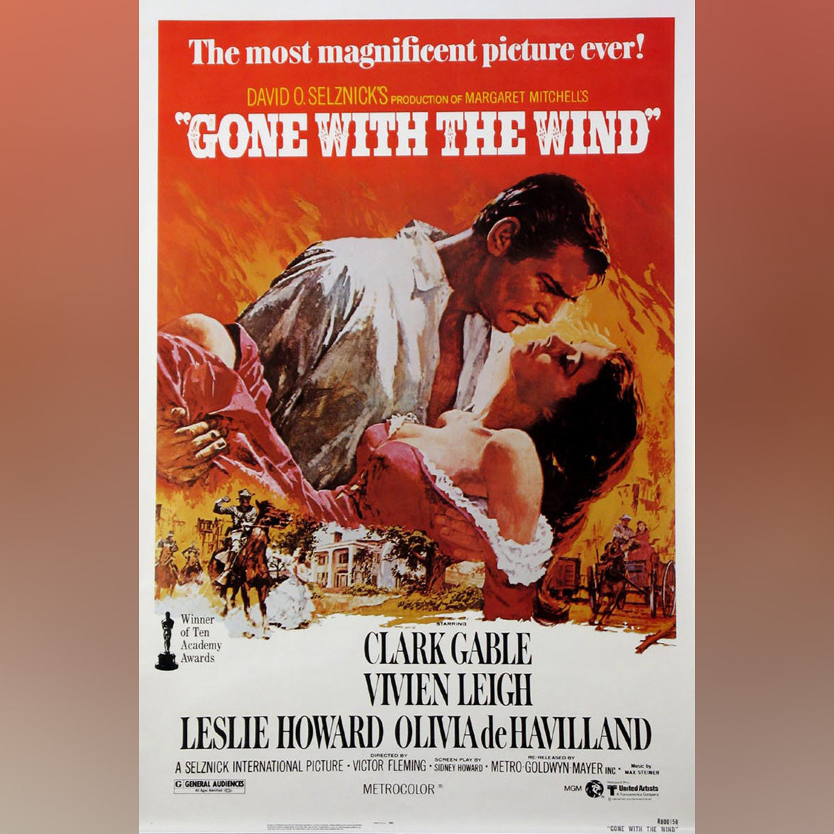 Original Movie Poster of Gone With The Wind (1980R)