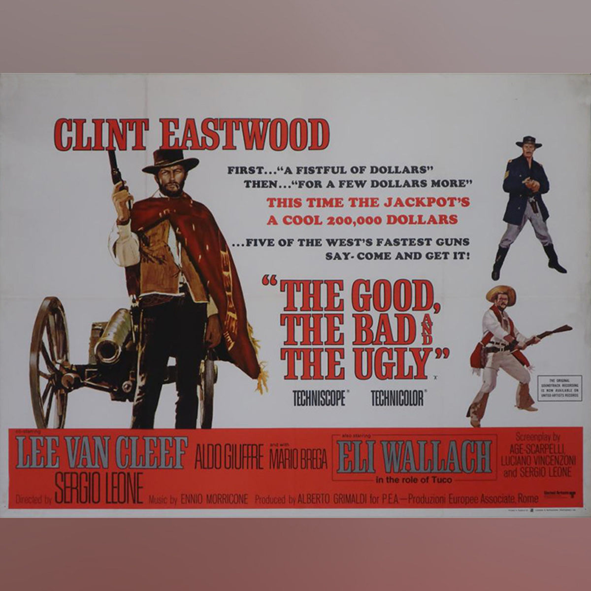 Original Movie Poster of Good, The Bad And The Ugly, The (1966)