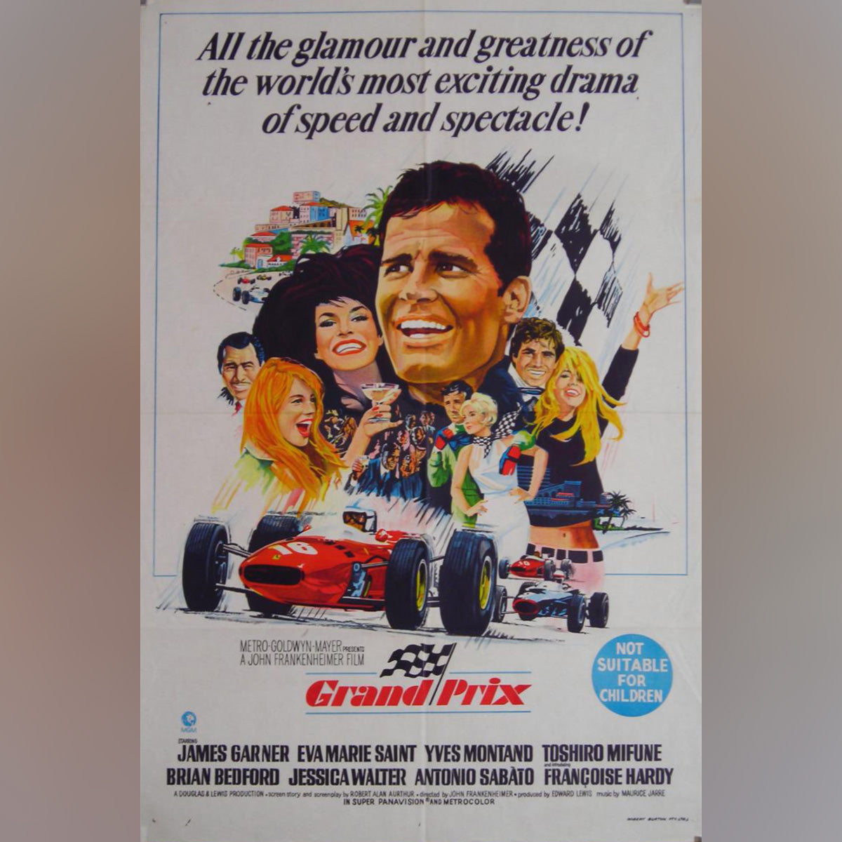 Original Movie Poster of Grand Prix (1966)