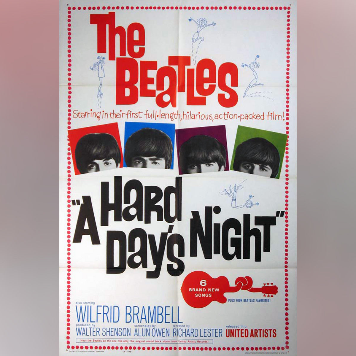 Original Movie Poster of A Hard Day's Night (1964)