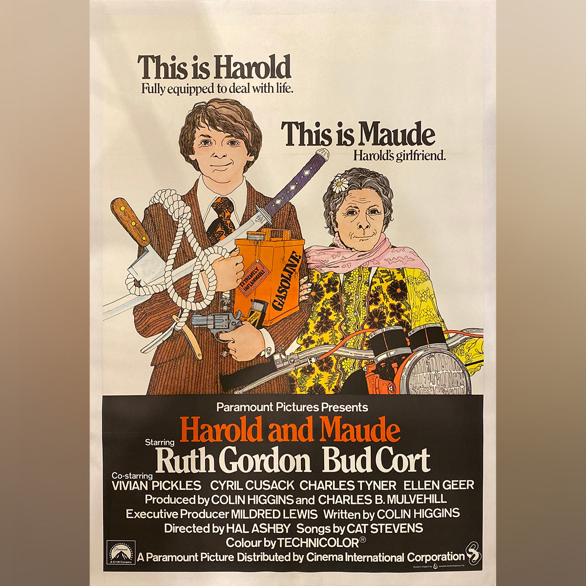 Original Movie Poster of Harold And Maude (1971)