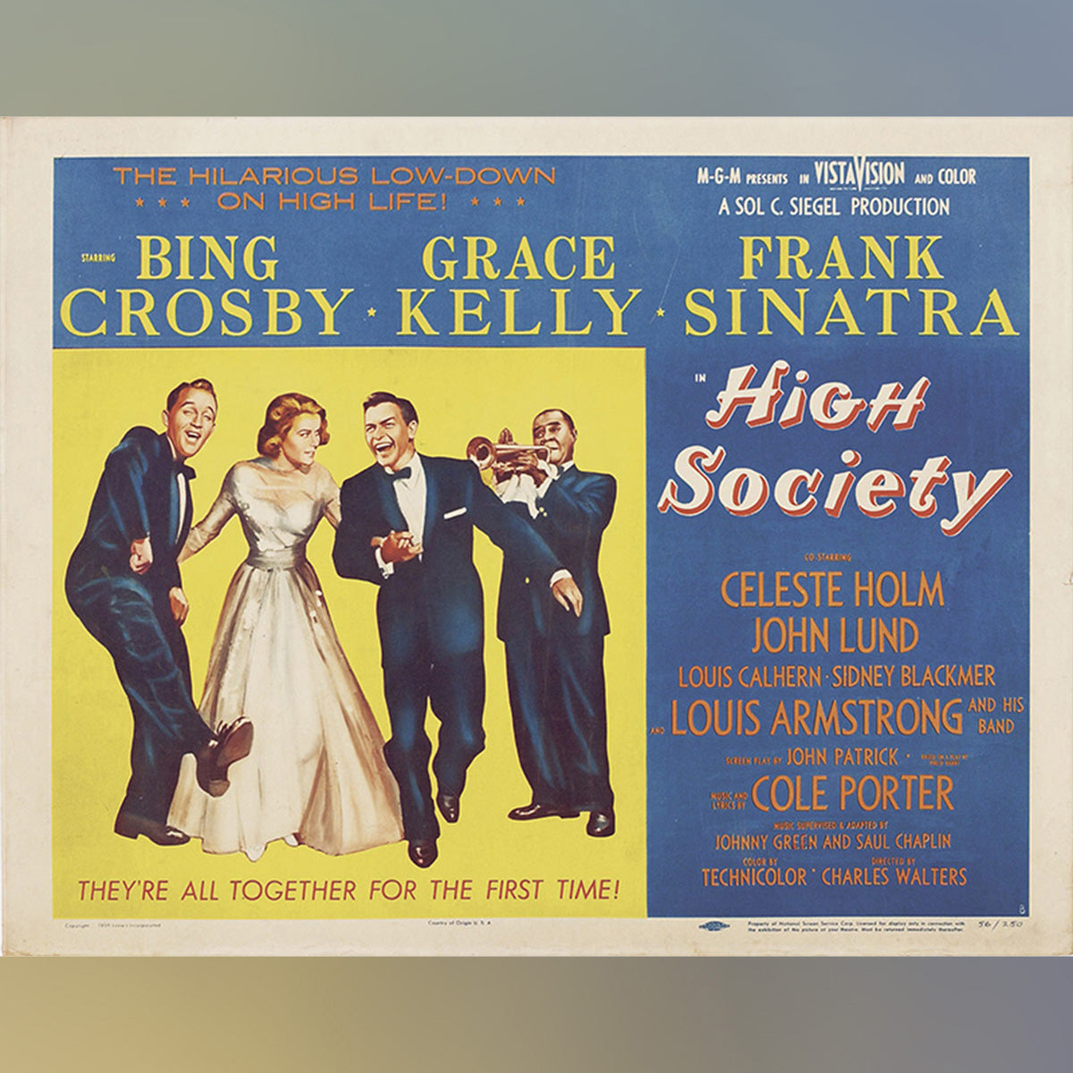 Original Movie Poster of High Society (1956)