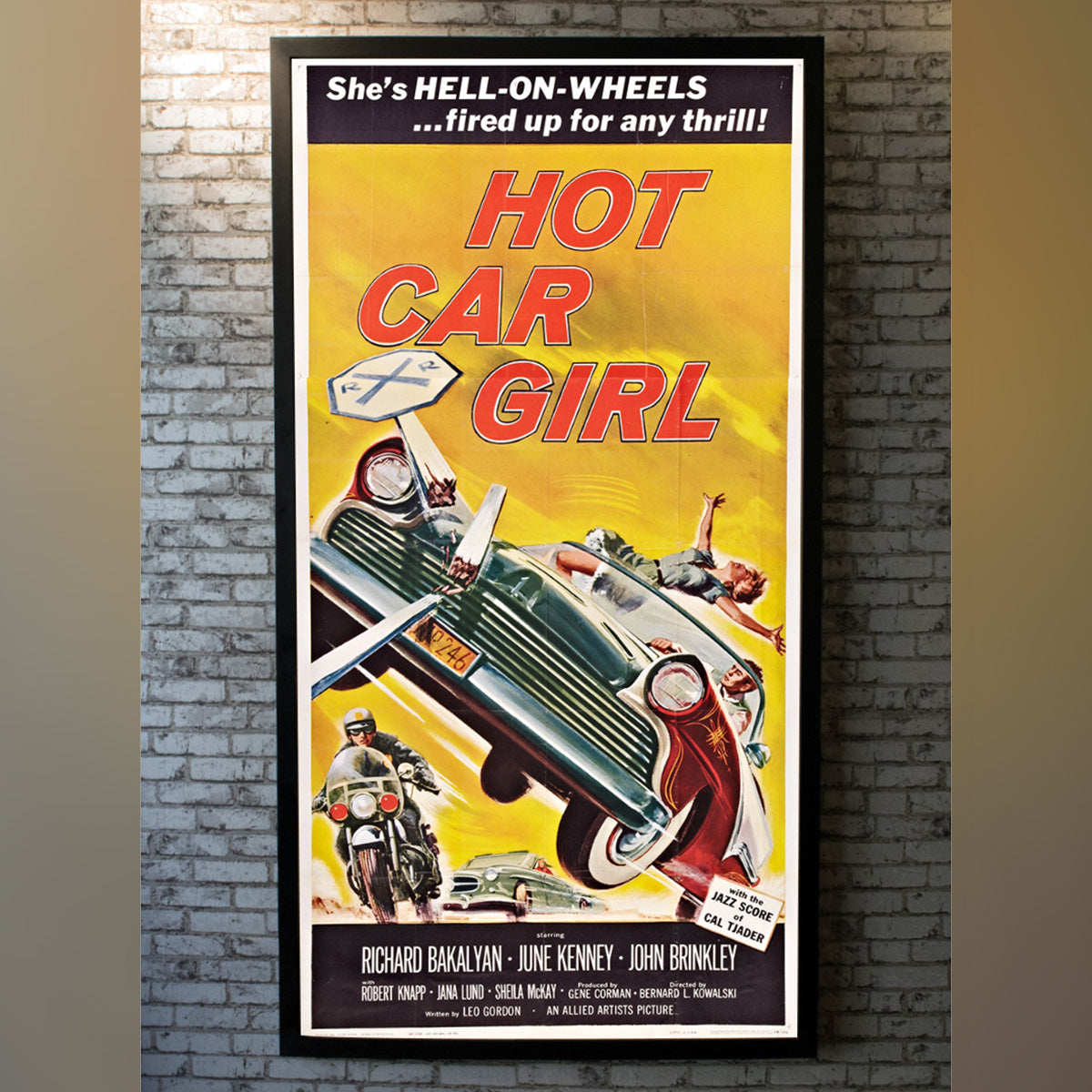 Original Movie Poster of Hot Car Girl (1958)