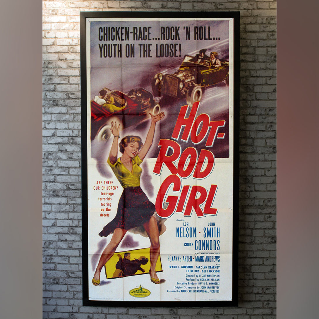 Original Movie Poster of Hot Rod Girl (1956)