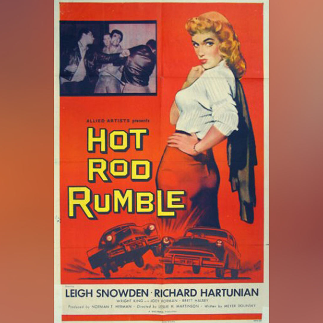 Original Movie Poster of Hot Rod Rumble (1957)