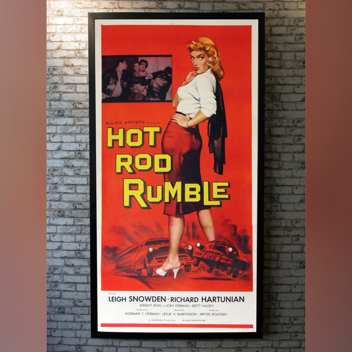 Original Movie Poster of Hot Rod Rumble (1957)